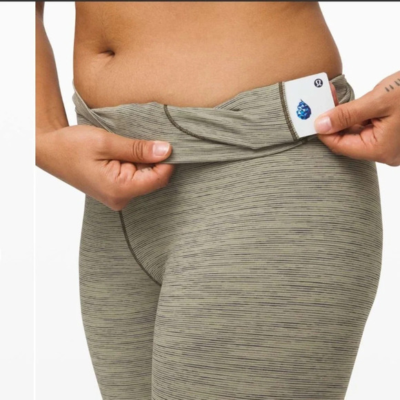 Lululemon Wunder Under High-Rise Tight 25" *Full-On Luon Sage Dark Olive Size 6 - Picture 5 of 13